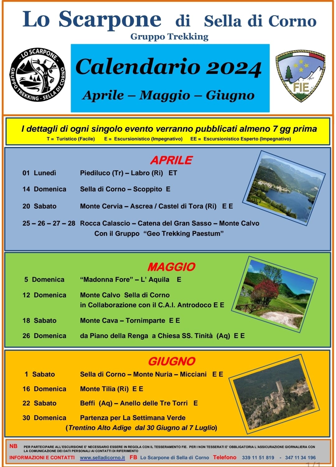 calendario aprile maggio giugno